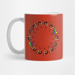 Thanksgiving Turkey Circle Mug